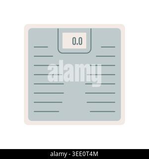 weighing scales icon, simple modern flat pictogram for weight measurement, bathroom, fitness, and health concept- vector illustration Stock Vector