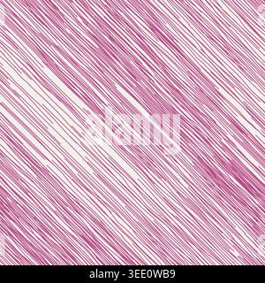Pink Folk Floral Stripe Pattern Nursery Stock Vector