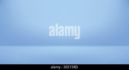 Pastel blue studio background, empty wall floor scene, soft shadow, clean gradient backdrop. Product mockup, cosmetic showcase, branding, banner Stock Vector