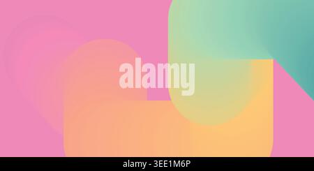 Colorful gradient backdrop. Rainbow liquid color background template Stock Vector