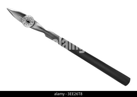 Calligraphy drawing ink ruling pen isolated on white background Stock Photo