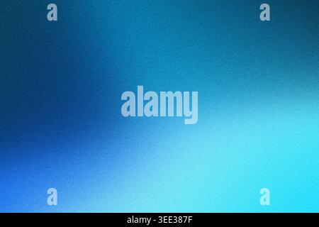 Blue gradient background creating smooth transition with noise Stock Photo