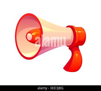 Megaphone, football equipment or soccer sport game Stock Vector