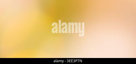 Warm yellow and beige abstract blurred gradient background with golden tone Stock Photo