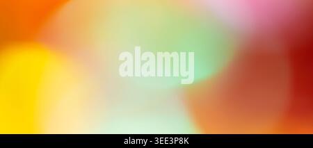 Colorful iridescent abstract background with soft rainbow pastel gradient and blurred glow Stock Photo