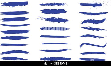 Abstract purple Brush Stroke Vector Art Background – Modern Artistic Paint Texture Illustration Design Stock Vector