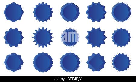 Premium Badges for custom certificates, quality labels, and price tags Vector Illustration Stock Vector
