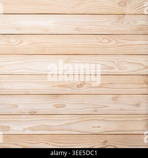 Light wood texture square background natural wooden planks minimal design Stock Photo