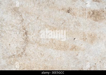 Close up view of weathered old stone slab texture filling the screen Stock Photo