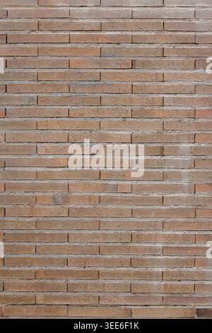 Brown Brick Wall Vertical Background Texture Stock Photo