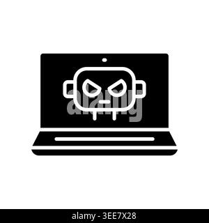 botnet color line icon. Vector isolated element. Editable stroke. Stock Vector