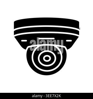cctv camera color line icon. Vector isolated element. Editable stroke. Stock Vector