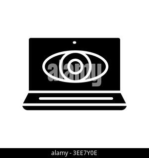 spyware color line icon. Vector isolated element. Editable stroke. Stock Vector