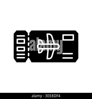 avia ticket color line icon. Vector isolated element. Editable stroke. Stock Vector