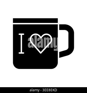 mug souvenir color line icon. Vector isolated element. Editable stroke. Stock Vector