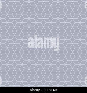 Colorful geometric cube polygon repeat pattern background, vector illustration Stock Vector