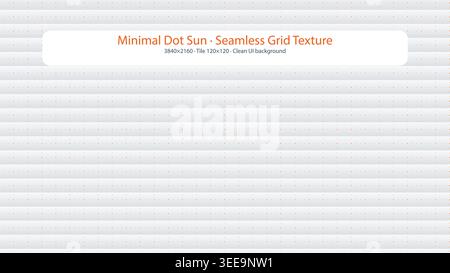 Minimal Dot Sun seamless dot grid texture background for clean modern UI, digital wallpaper, and abstract design projects. Stock Vector