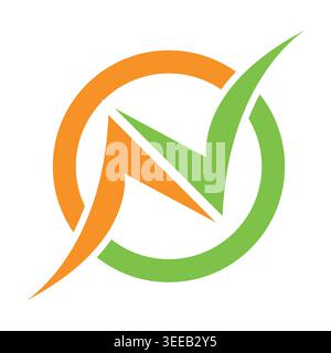 Letter N logo is suitable and branding Stock Vector