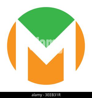 Letter m logo design and branding Stock Vector