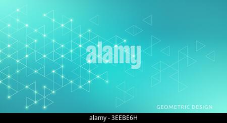 Abstract vector background with a geometric pattern of triangle shapes. Graphic design element  Stock Vector