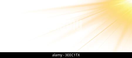 Transparent Sunlight Lens Flare Effect Glowing Sunbeam Vector PNG Stock Vector