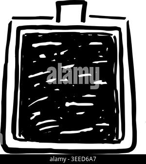 Hand Drawn Polaroid Camera Vector Line Art Stock Vector