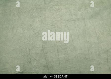Suede leather texture. Green suede background Stock Photo
