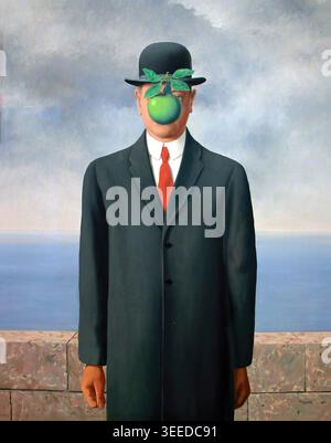 René Magritte – The Son of Man, 1964, Belgian Surrealist self