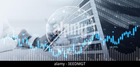 Mexican businesswoman using mobile phone at work Stock Photo