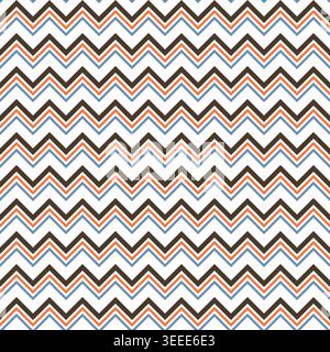 Retro Light Chevron Seamless Geometric Zigzag Pattern Background Stock Vector
