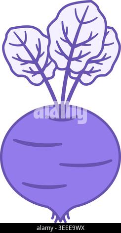 Beetroot Colored Icon. Vector Icon of Natural and Organic Products. Vegetarian food. Vegetables Concept Stock Vector