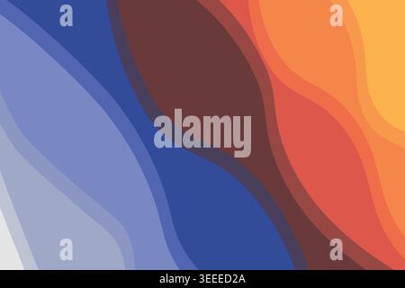 Abstract background with geometric shapes. Dynamic effect colorful line. Design for poster, banner, card. Paper modern pattern. Copy space Stock Vector