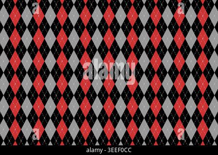 Traditional argyle pattern with rhombus shapes for menswear. Diamonds print for sweater, socks, plaid or wrapping paper. Geometric background. Father or Grandfather Day wallpaper. Vector illustration. Stock Vector