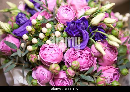 Beautiful flowers background for wedding scene Stock Photo