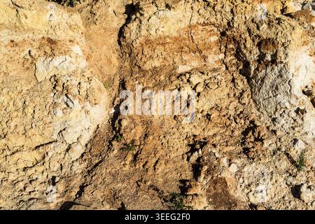 Clay earthen wall texture background, texture Stock Photo