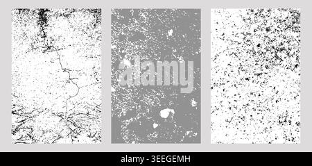 Weathered Texture Panel Set Stock Vector