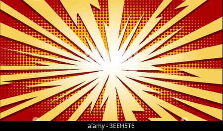 Cartoon explosion comic book style Stock Vector
