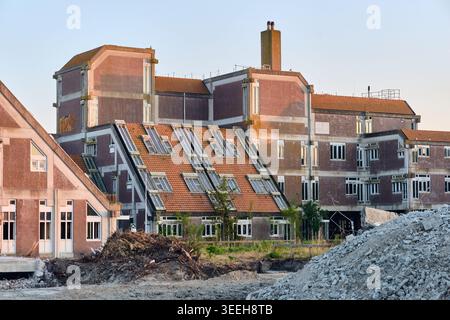 Former PEN office in Alkmaar, Netherlands, Urban Decay And Abandoned Buildings With Debris Piles, Economic Decline And Neglect, Stock Photo