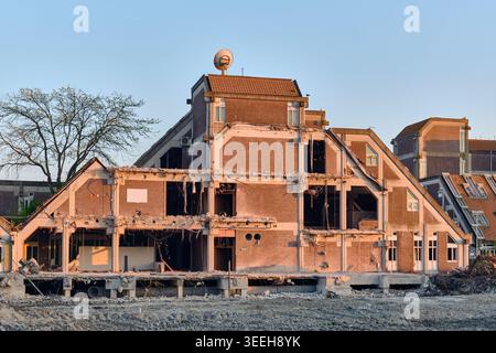 Building Demolition And Urban Renewal Project former PEN office in Alkmaar, Netherlands,  Stock Photo