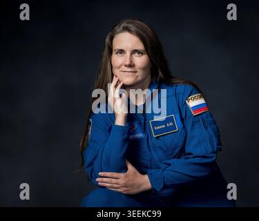 Houston, United States of America. 31 July, 2025. Roscosmos cosmonaut and Expedition 75 flight engineer Anna Kikina poses for a preflight portrait at the NASA Johnson Space Center, July 31, 2025, in Houston, Texas. Credit: Robert Markowitz/NASA Photo/Ģ����ý Live News Stock Photo