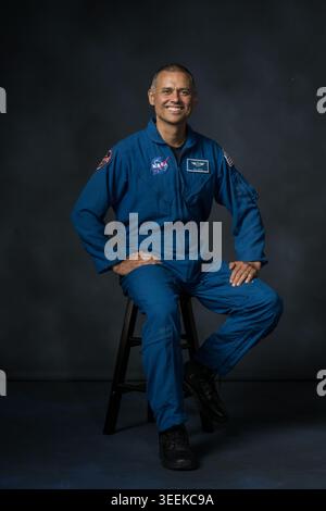 Houston, United States of America. 31 July, 2025. NASA astronaut and Expedition 75 flight engineer Anil Menon poses for a preflight portrait at the NASA Johnson Space Center, July 31, 2025, in Houston, Texas. Credit: Robert Markowitz/NASA Photo/Ģ����ý Live News Stock Photo