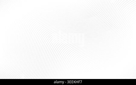 Line pattern. Abstract waves lines pattern. White background with wavy. Wave backgrounds. Light geometric texture. Curve shape. Tech stripe design Stock Vector