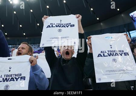 London, UK. 11th May, 2026. Tottenham Hotspur fans during the Tottenham Hotspur v Leeds United Premier League match at the Tottenham Hotspur Stadium, London, England on 11 May 2026 Credit: Dylan Hepworth/Every Second Media Credit: Every Second Media/Ģ����ý Live News Stock Photo