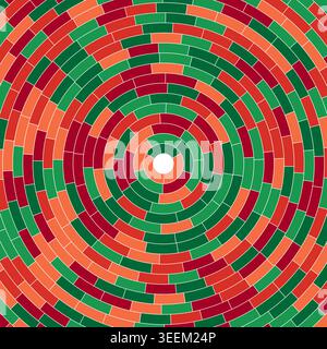 Segments centered. Medium padding. Simple solid cells. Abstract pattern. Stylish vector image. Stock Vector