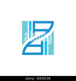letter ad stripes motion curves geometric logo vector Stock Vector