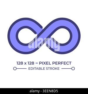 Loop pixel perfect line color icon Stock Vector