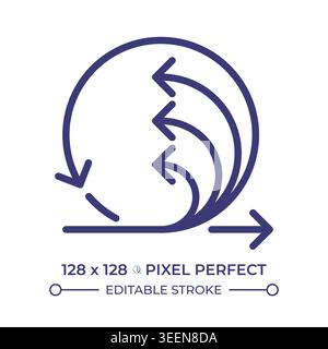 Extreme programming pixel perfect line color icon Stock Vector