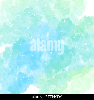 Hand painted pastel coloured watercolour background design Stock Vector