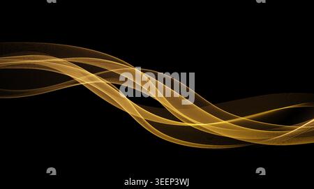 Abstract shiny color gold wave luxury background Stock Vector