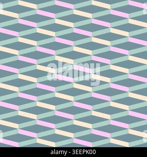 Vector geometric abstract seamless pattern. Modern vector seamless patterns. Trendy vector texture. Stock Vector